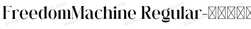 FreedomMachine Regular字体转换